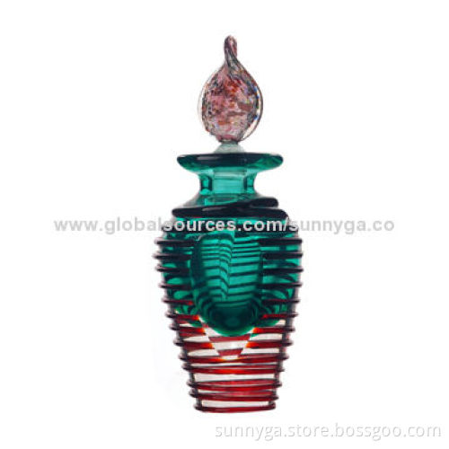 Fancy Design Glass Perfume Bottle with 50mL Capacity, 35mm Bottom Diameter